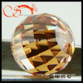 checkerboard cut champagne cz ball